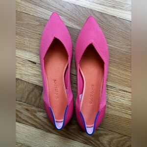 Rothy's Coral and Orange Flats